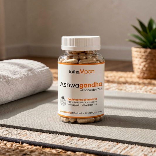 🌱 Ashwagandha withanólidos 2.5% | 120 y 240 cápsulas 500 mg c/u
