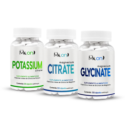 Kit Transformación Total | Citrato y Glicinato de Magnesio 120caps./600mg + Citrato de Potasio 120 caps./800mg