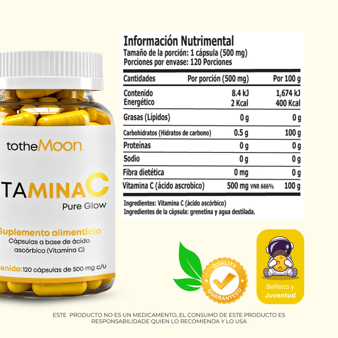 ✨🛡️ GLOW & GUARD SET | Resveratrol 98% 120 cápsulas 500 mg c/u + Vitamina C 120 cápsulas 500 mg c/u | Protección celular para preservar tu luz