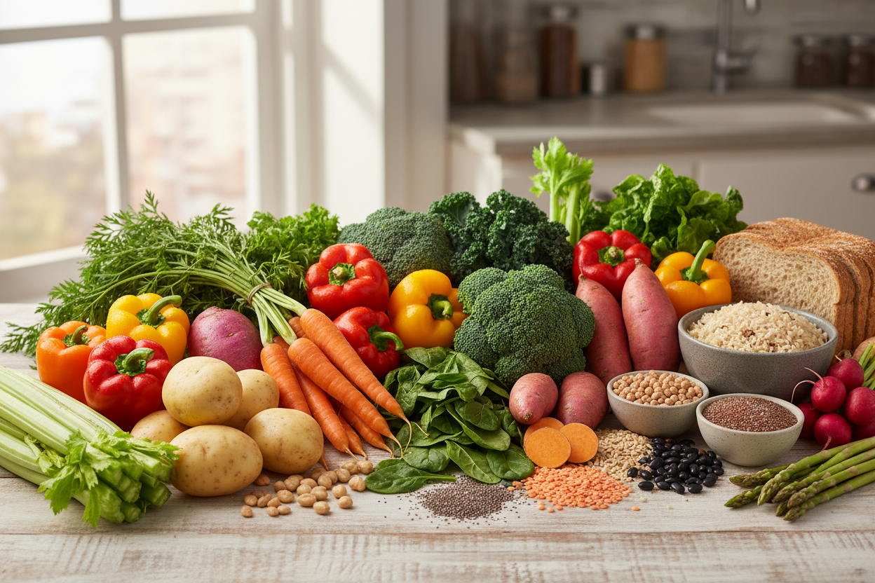 Hortalizas, Tuberculos, Almidones y Fibras