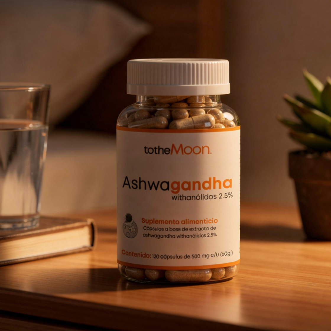 🌱 Ashwagandha withanólidos 2.5% | 120 y 240 cápsulas 500 mg c/u