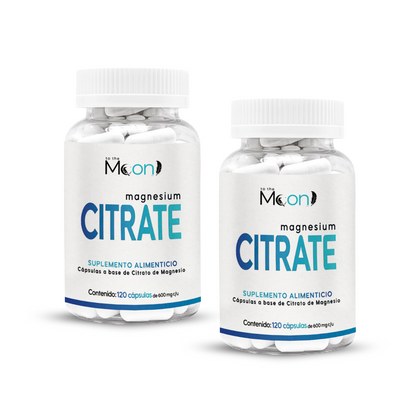 Citrato de Magnesio 120 Cápsulas 600mg