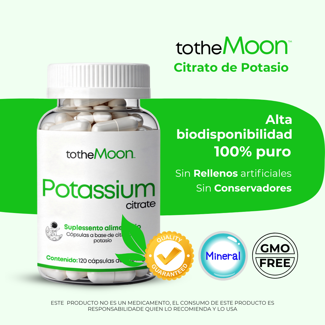 🌟❤️ Vital Flow Set | Glicinato de Magnesio 120 cápsulas 600mg y Citrato de Potasio 120 cápsulas 800 mg