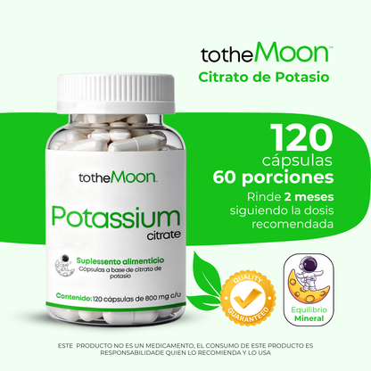 🌟❤️ Vital Flow Set | Glicinato de Magnesio 120 cápsulas 600mg y Citrato de Potasio 120 cápsulas 800 mg