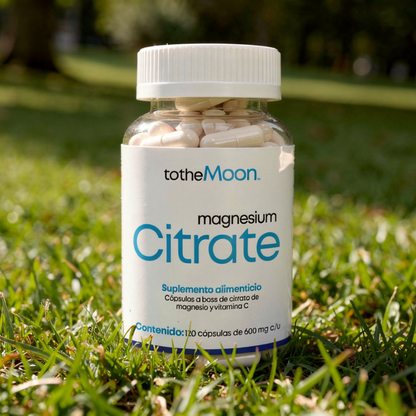 ✨ Citrato de Magnesio 120 cápsulas 600 mg | Equilibrio Corporal y Movimiento Consciente