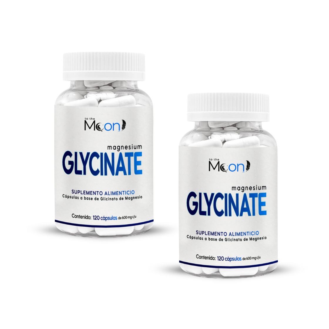 Glicinato de Magnesio 120 caps 600mg