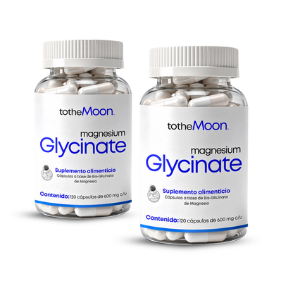 🌙 Glicinato de Magnesio 120 cápsulas de 600 mg | Calma Profunda y Recuperación Natural