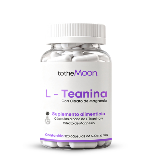 🌿🧠 L-Teanina con Citrato de Magnesio | 120 cápsulas de 500 mg | Calma Funcional y Enfoque Consciente