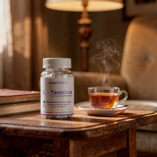 🌿🧠 L-Teanina con Citrato de Magnesio | 120 cápsulas de 500 mg | Calma Funcional y Enfoque Consciente