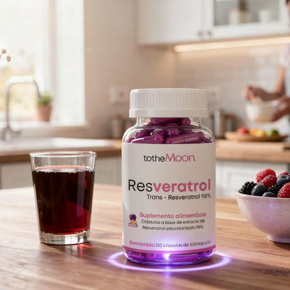 🛡️ TRANS-RESVERATROL 98% | Guard | 120 capsulas de 500 mg c/u