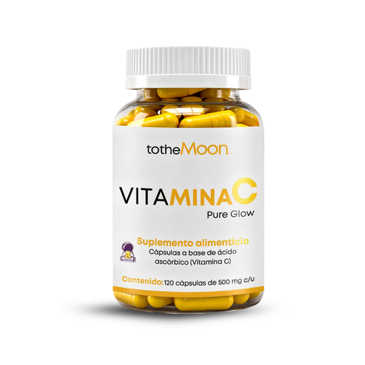 ✨ VITAMINA C | Pure Glow 120 cápsulas de 500 mg c/u
