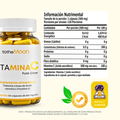 ✨🛡️ GLOW & GUARD SET | Resveratrol 98% 120 cápsulas 500 mg c/u + Vitamina C 120 cápsulas 500 mg c/u | Protección celular para preservar tu luz